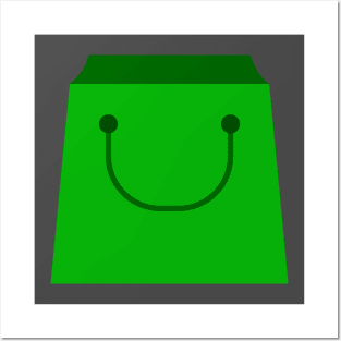 Shopping bag icon Posters and Art